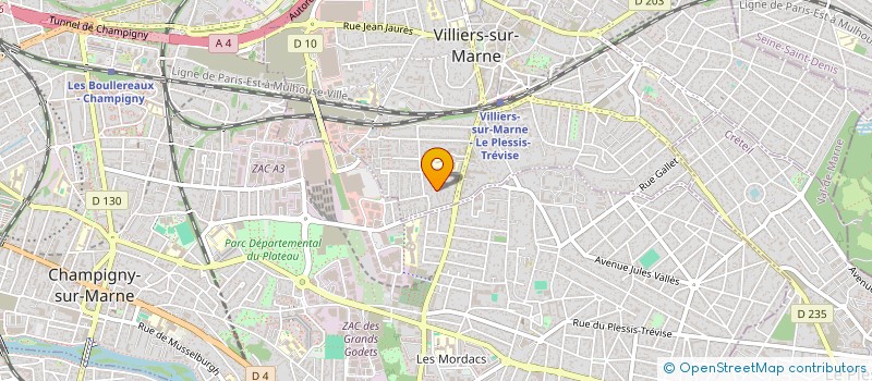 localisation de l'entreprise SCI CARBIS  VILLIERS-SUR-MARNE