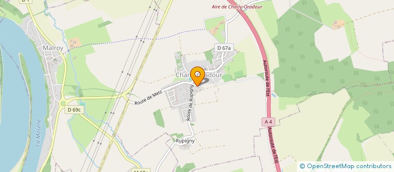 localisation de l'entreprise SCI CARBONE  CHARLY-ORADOUR