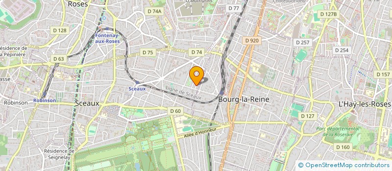 localisation de l'entreprise SCI CARBONEL à SCEAUX