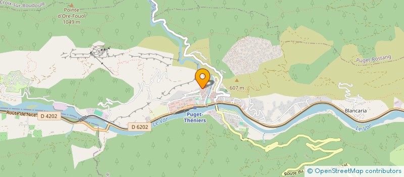 localisation de l'entreprise SCI CARBU  PUGET-THENIERS