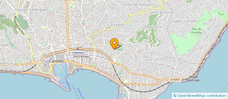 localisation de l'entreprise SCI CARCAMS  VALBONNE