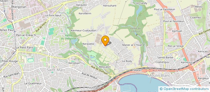 localisation de l'entreprise SCI CARCAS  GUIPAVAS