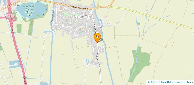 localisation de l'entreprise SCI CARCIK  ARC-SUR-TILLE