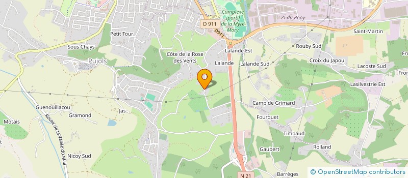 localisation de l'entreprise SCI CARCY-RAYNAL  PUJOLS