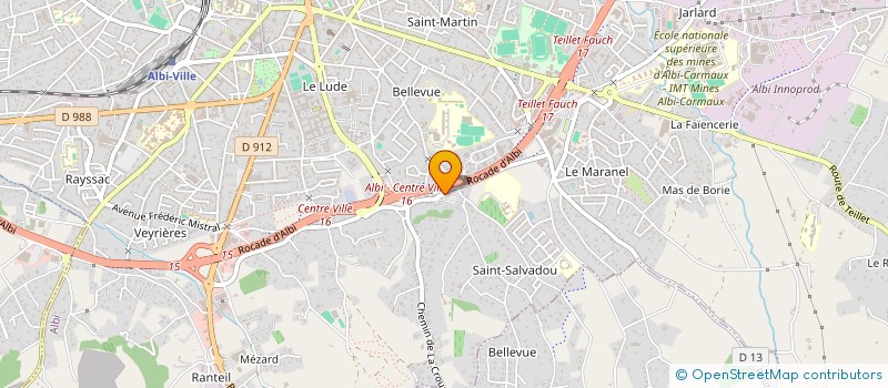 localisation de l'entreprise SCI CARDE à ALBI