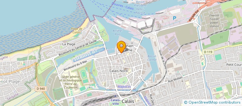 localisation de l'entreprise SCI CARDEM  CALAIS