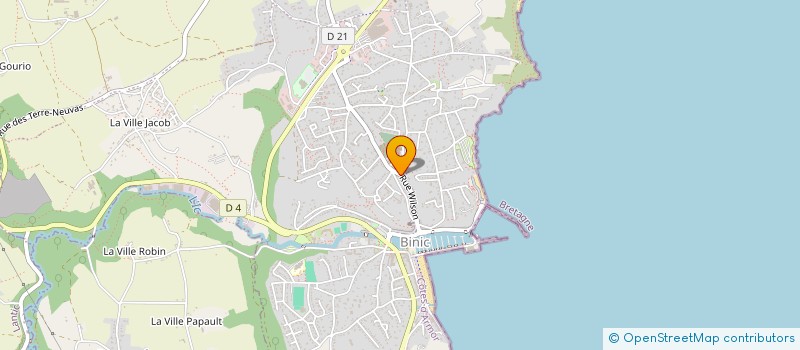 localisation de l'entreprise SCI CARDENOUAL  BINIC-ETABLES-SUR-MER