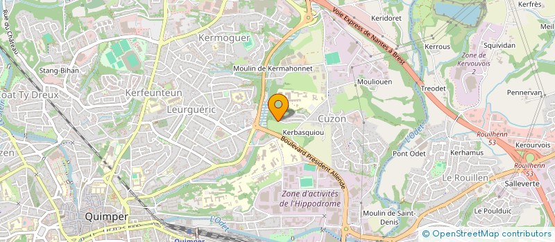 localisation de l'entreprise SCI CARDI 5  QUIMPER