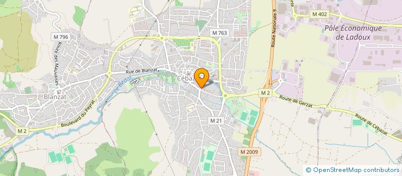 localisation de l'entreprise SCI CARDI  CEBAZAT