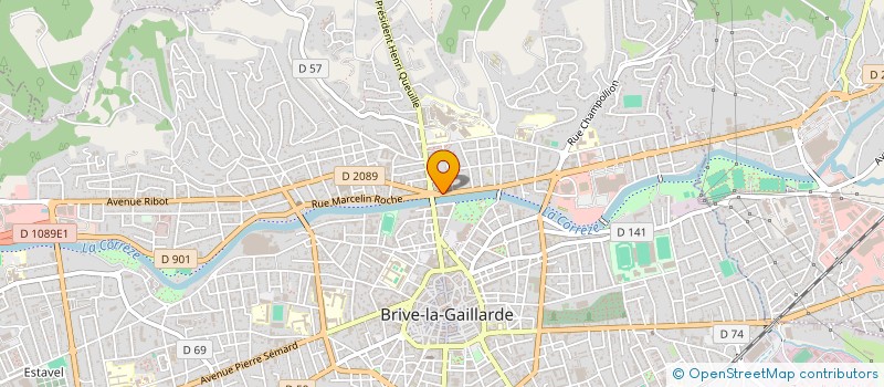 localisation de l'entreprise SCI CARDINAL à BRIVE-LA-GAILLARDE