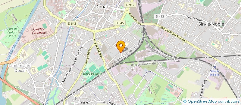 localisation de l'entreprise SCI CARDINAL à DOUAI