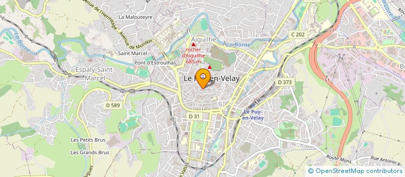 localisation de l'entreprise SCI CARDINAL DE POLIGNAC  LE PUY-EN-VELAY