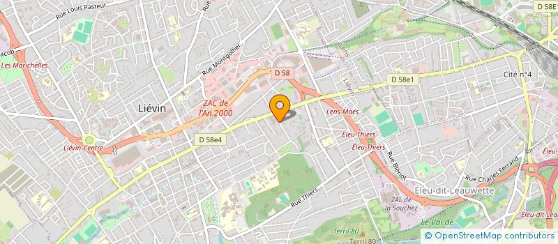 localisation de l'entreprise SCI CARDIO  LIEVIN