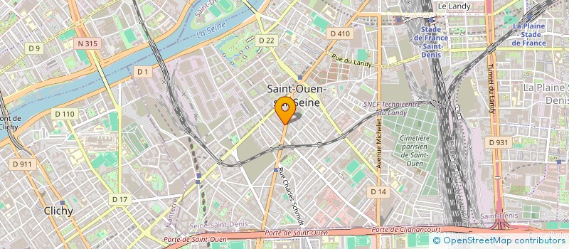localisation de l'entreprise SCI CARDIO BEAUMARCHAIS à SAINT-OUEN-SUR-SEINE