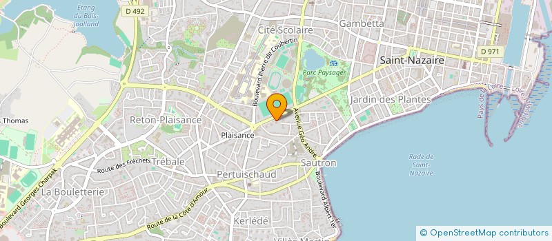 localisation de l'entreprise SCI CARDIO-BELLEVUE  SAINT-NAZAIRE