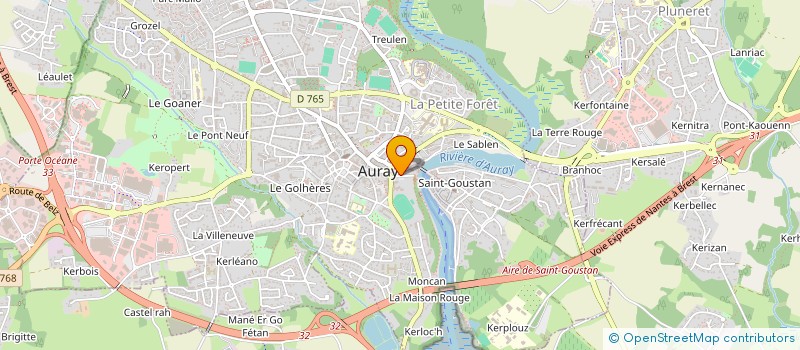 localisation de l'entreprise SCI CARDIOLOGIE AURAY à AURAY