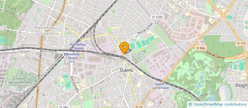 localisation de l'entreprise SCI CARDIOLOGIQUE  STAINS