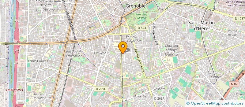 localisation de l'entreprise SCI CARDIOPOLE  GRENOBLE