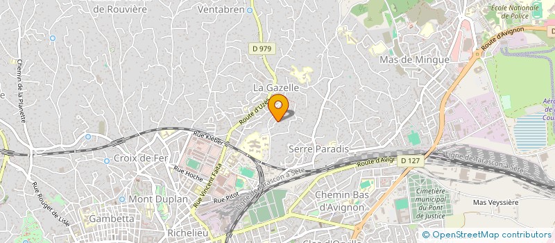 localisation de l'entreprise SCI CARDIOSUD  NIMES