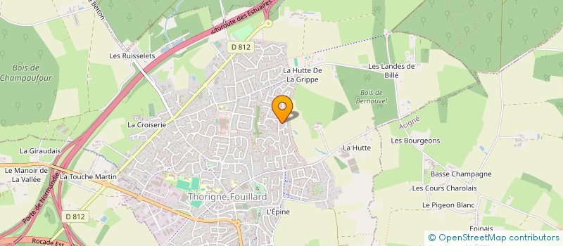 localisation de l'entreprise SCI CARDMARNE  THORIGNE-FOUILLARD