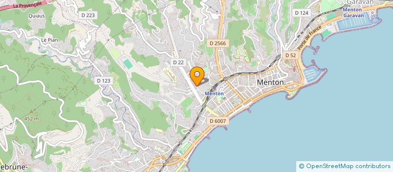 localisation de l'entreprise SCI CARDO  MENTON
