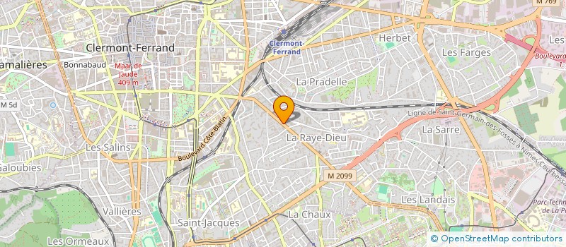 localisation de l'entreprise SCI CARDOT-BILLET  CLERMONT-FERRAND