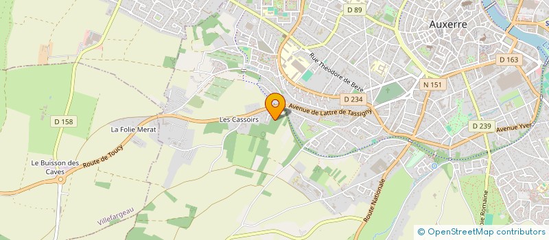 localisation de l'entreprise SCI CARDOT LOISEAU à AUXERRE