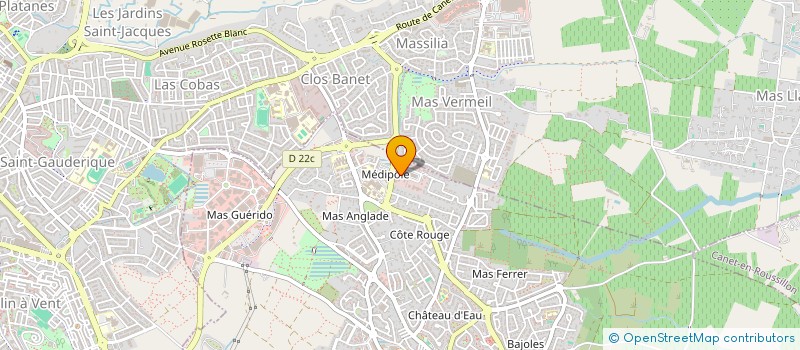 localisation de l'entreprise SCI CARDOT-MALLAFRE  CABESTANY