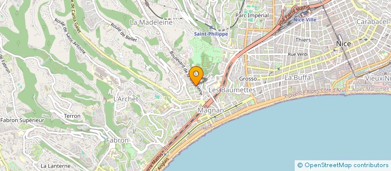 localisation de l'entreprise SCI CARDOVI à NICE