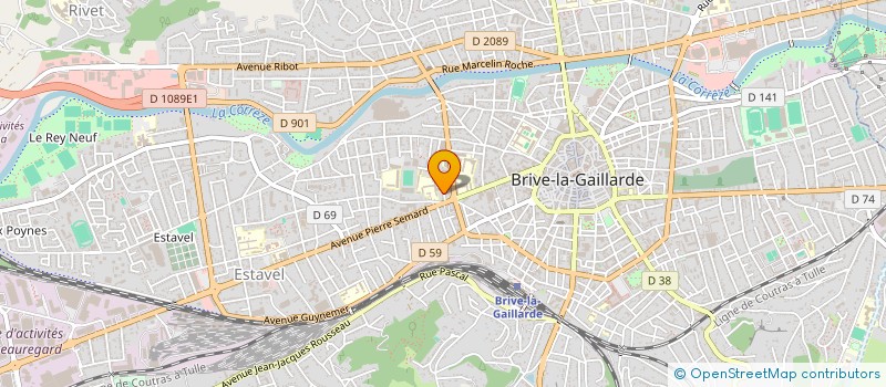 localisation de l'entreprise SCI CARED  BRIVE-LA-GAILLARDE