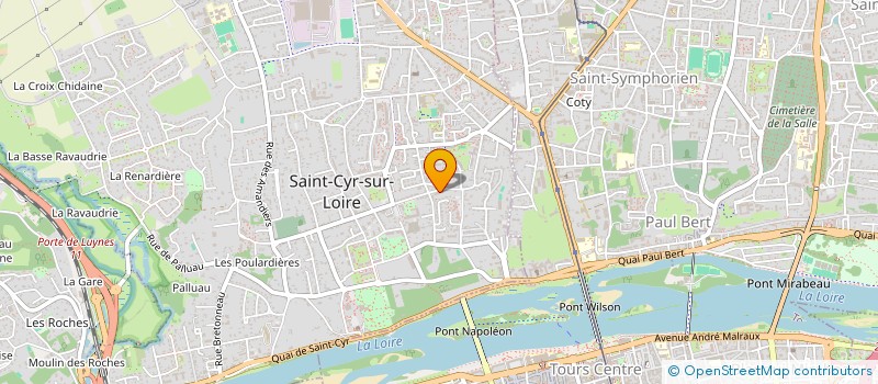 localisation de l'entreprise SCI CAREDO  SAINT-CYR-SUR-LOIRE
