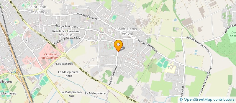 localisation de l'entreprise SCI CARELIA  SAINT-DENIS-EN-VAL