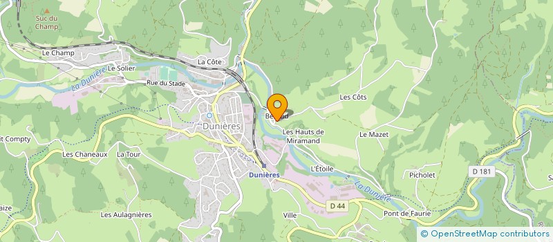 localisation de l'entreprise SCI CARELO  DUNIERES