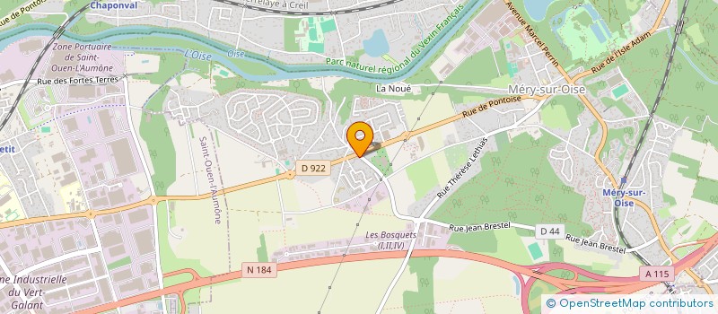 localisation de l'entreprise SCI CAREME PRENANT  MERY-SUR-OISE