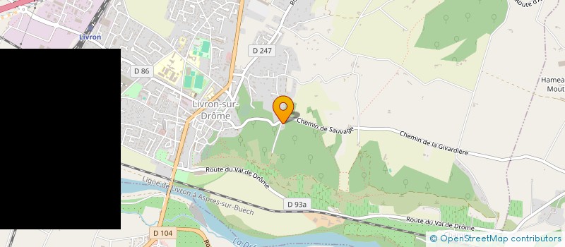 localisation de l'entreprise SCI CARENA  LIVRON-SUR-DROME