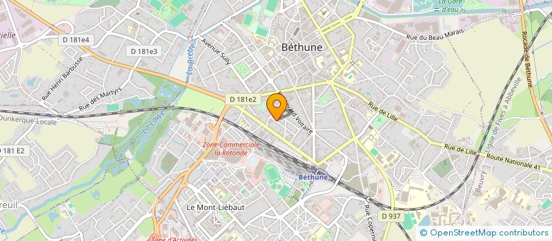 localisation de l'entreprise SCI CARENCY N'CO  BETHUNE