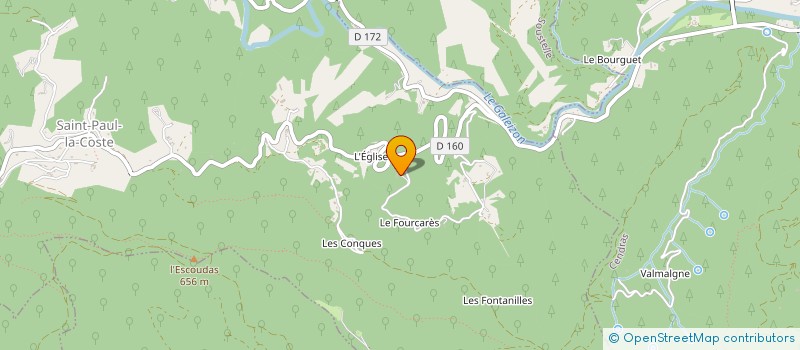 localisation de l'entreprise SCI CAREVIEILLE  SAINT-PAUL-LA-COSTE