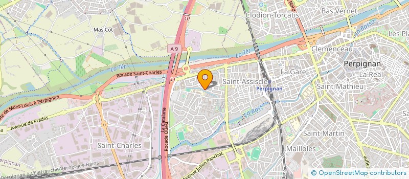 localisation de l'entreprise SCI CARFA  PERPIGNAN