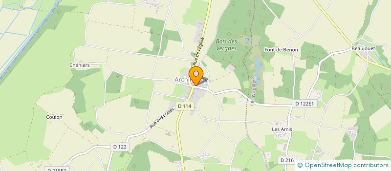 localisation de l'entreprise SCI CARG  ARCHINGEAY