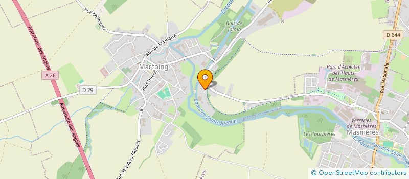 localisation de l'entreprise SCI CARGEVAL  MARCOING