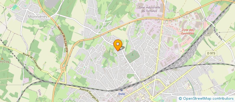 localisation de l'entreprise SCI CARGOS à DOLE