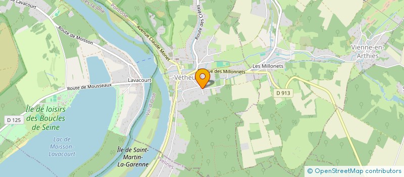 localisation de l'entreprise SCI CARGOTRI  VETHEUIL