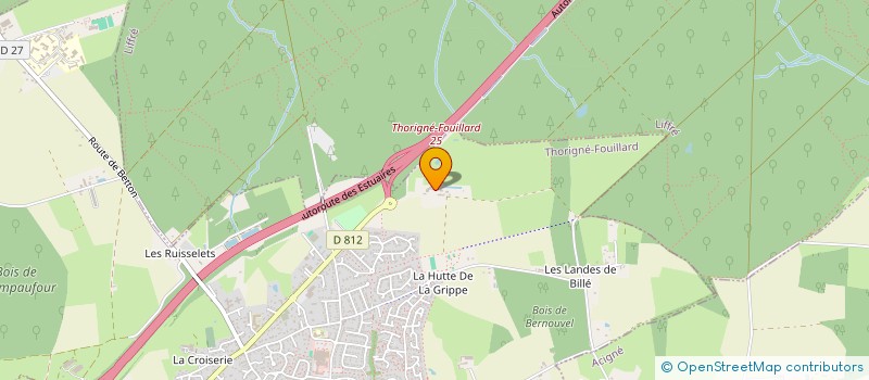 localisation de l'entreprise SCI CARHUTI  THORIGNE-FOUILLARD