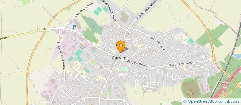 localisation de l'entreprise SCI CARI  CARVIN