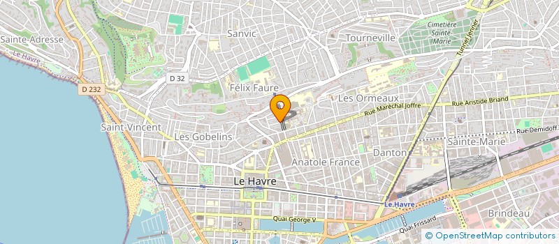 localisation de l'entreprise SCI CARIBOU à LE HAVRE