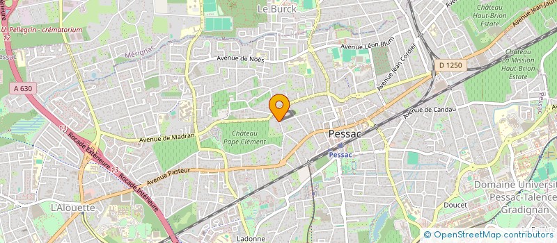 localisation de l'entreprise SCI CARIBOU  PESSAC