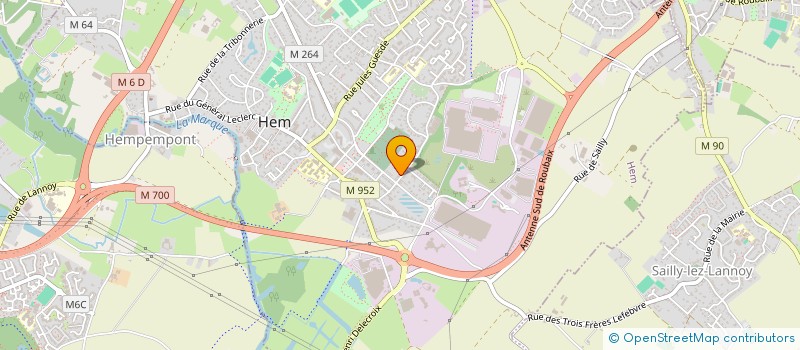 localisation de l'entreprise SCI CARIBOU  HEM