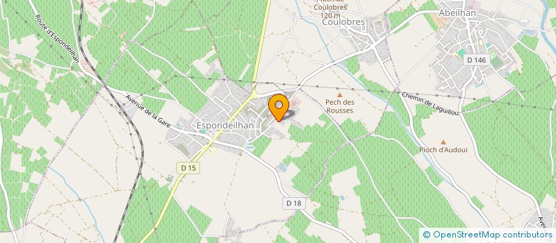 localisation de l'entreprise SCI CARIC IMMOBILIER  ESPONDEILHAN