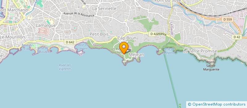 localisation de l'entreprise SCI CARINA  TOULON