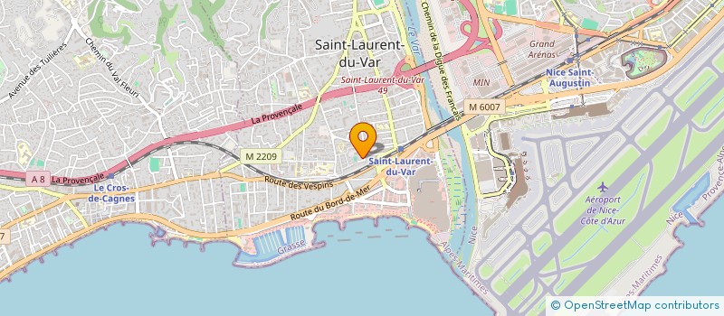 localisation de l'entreprise SCI CARINA à SAINT-LAURENT-DU-VAR